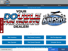 Tablet Screenshot of airportcdj.com
